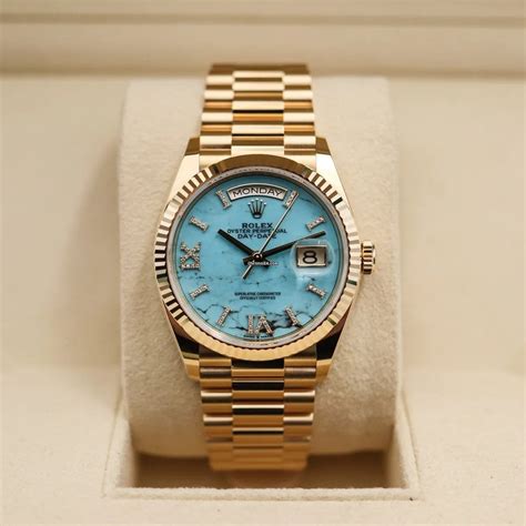 rolex 36mm day date turquoise|Rolex Day-Date 36 18 ct.